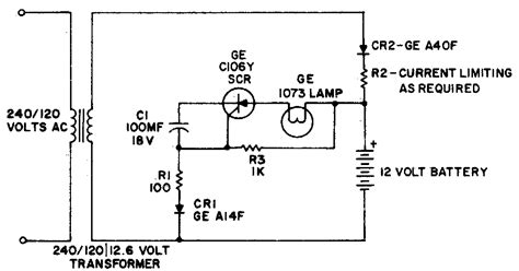 Emergency Light Battery Charger Circuit Diagram