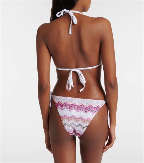 Zig Zag Crochet Bikini In Multicoloured Missoni Mare Mytheresa