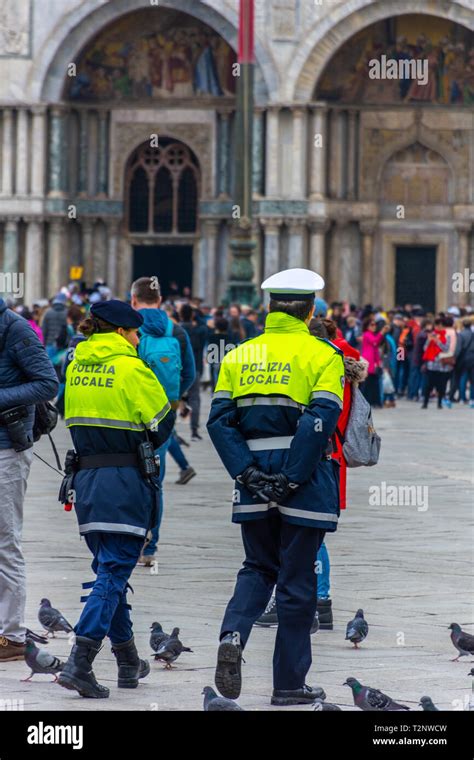 Italian police in Piazza San Marco. Venice, Italy Stock Photo - Alamy