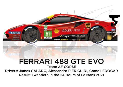 Ferrari Gte Evo N Winner Gte Pro Hours Of Le Mans