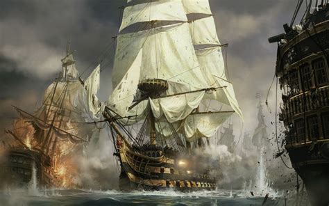 Ship Battle Wallpapers - Top Free Ship Battle Backgrounds - WallpaperAccess