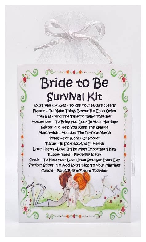 Bride Survival Kit Poem Free Printable Printable Templates