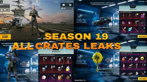 PUBG SEASON 19 ROYAL PASS CRATES PUBG SEASON 19 ROYAL PASS ALL LEAKS