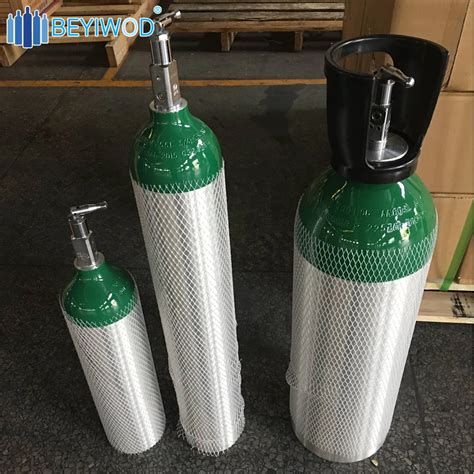 Dot3al Od184mm 1800psi Pressure M60 10liter Medical Oxygen Bottle