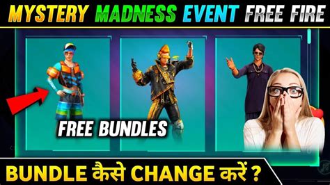 Claim Free Bundles In Mystery Madness Event 😱 Free Fire New Event