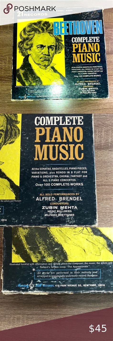 Vintage Beethoven Complete Piano Music 21 Records By Alfred Brendel