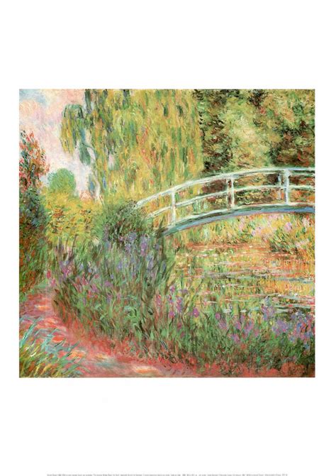 The Japanese Bridge Water Lily Pond 1900 By Monet 20 X 28 Poster Artistica Fine Art