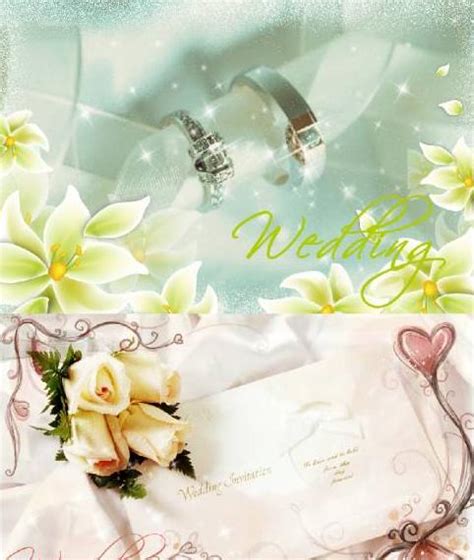 FULL WALLPAPER: Wedding card template