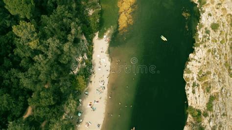 Aerial View of the Pont Du Gard, the Roman Aqueduct Bridge of Nimes, France Stock Footage ...