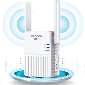 QLOCOM 2023 Newest WiFi Extender Booster 300Mbps WiFi Extender 2 4GHz