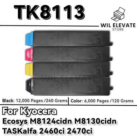 Wilelevate Toner Cartridge Tk For Kyocera M Cidn M Cidn