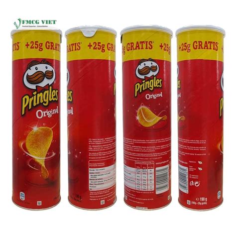 Pringles Potato Chips Tube 190g Original Taste Wholesale Exporter