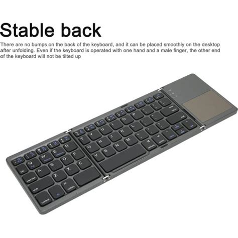 B Mini Folding Keyboard Wireless Bluetooth Keyboard With Touchpad