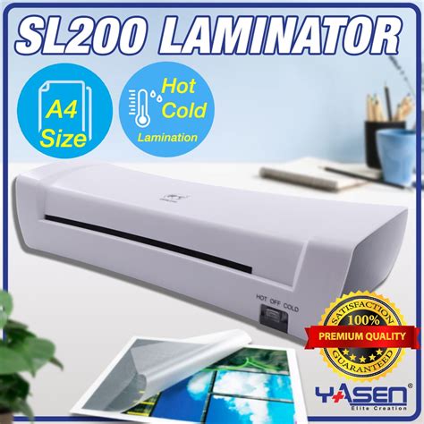 Officom Sl200 Laminator A4 Hot And Cold Laminating Machine Two Rollers