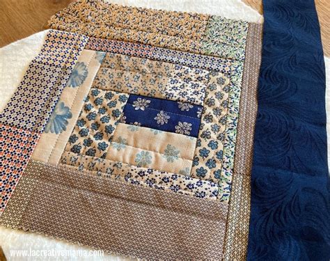 How To Make A Quilt As You Go Log Cabin Quilt La Creative Mama