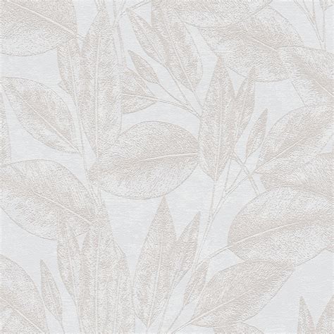 Papel pintado diseño floral beige y beige crema 53 cm x 10 05 m A S