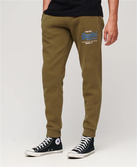 Classic Vintage Logo Heritage Joggers Khaki Superdry