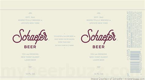 Schaefer Beer Returning In Cans (New York’s Oldest Lager Beer ...