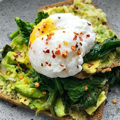 Poached Eggs And Smashed Avocado On Sourdough Recipe The Feedfeed