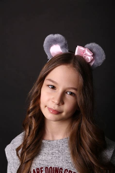 Gray Mouse Ears and Tail for Girls - Etsy