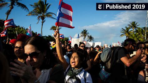 Puerto Ricans In Protests Say Theyve Had Enough The New York Times