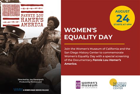 Womens Equality Day San Diego History Center San Diego Ca Our