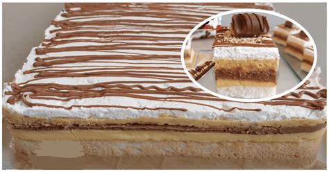 Gâteau KINDER BUENO Une crème et trois parfums différents un régal