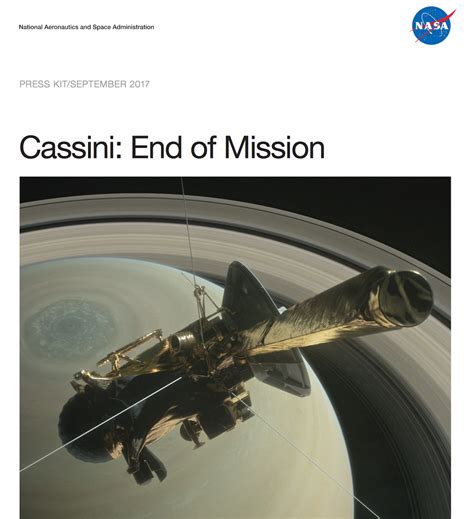 Cassini End Of Mission Press Kit Nasa Solar System Exploration