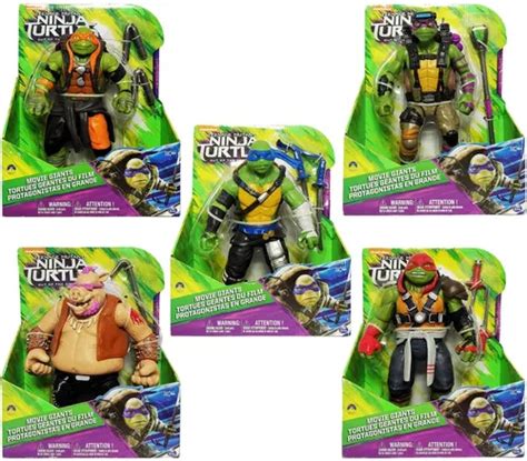 Tortugas Ninja Colección 5 Personajes Gigantes 30cm Año2016 Envío gratis