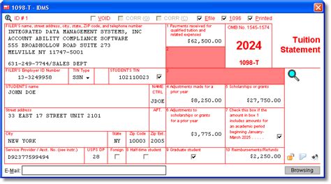 1098-T Software to Create, Print & E-File IRS Form 1098-T