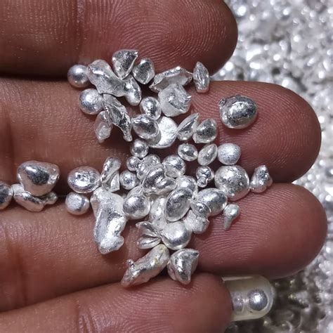 Jual Bahan Butiran Perak Silver Murni Harga Pergram Termurah Shopee