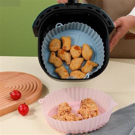 Cesto Forma Para Fritadeira Air Fryer Forno E Microondas Em Silicone