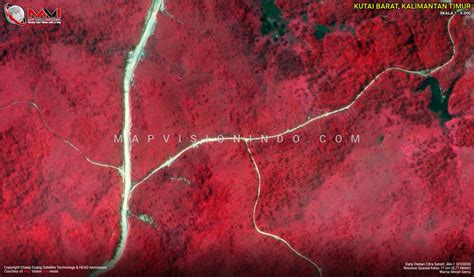 Data Olahan Citra Satelit Jilin 1 Warna Merah Semu Map Vision Indonesia