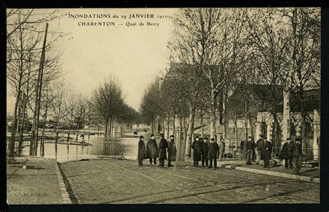 Charenton Le Pont Inondations Du 29 Janvier 1910 Quai De Bercy