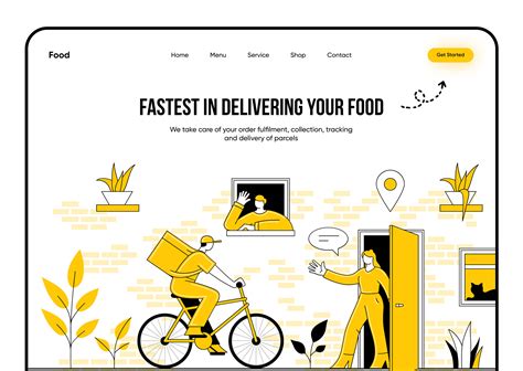 Food Delivery Landing Page By Tayyaba Zia On Dribbble