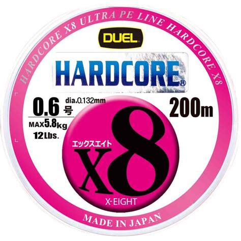 楽天市場DUEL デュエル PEライン 釣り糸 HARDCORE X8 ライン 釣りライン 釣具 高強度 高感度 0 6号 4