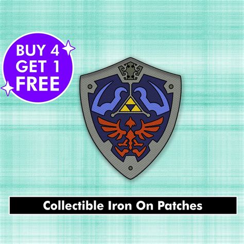 Triforce Hylian Shield Patch Zelda Cool Patches Iron On Patch