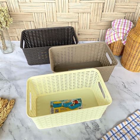 Jual Keranjang Serbaguna Storage Box Serbaguna Anyam Anyaman Manhattan