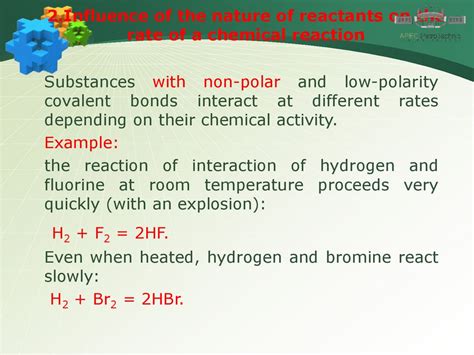 Chemical Reaction Rate Influence Of Conditions On The Rate Of Chemical