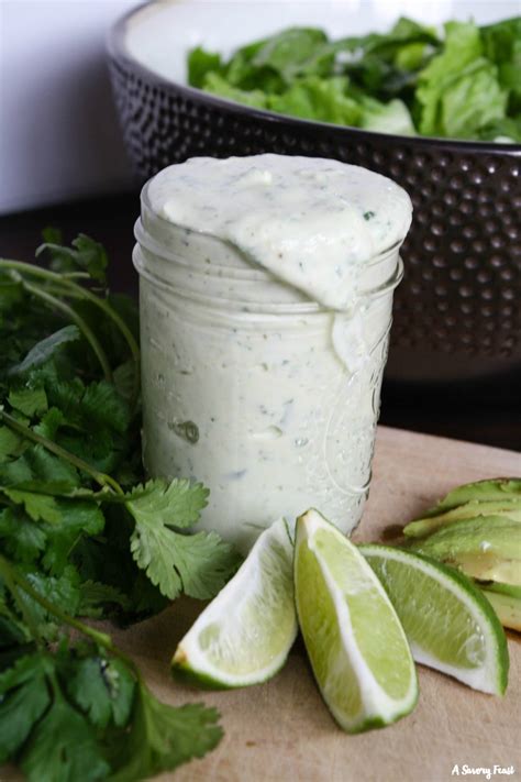 Avocado Ranch Salad Dressing A Savory Feast