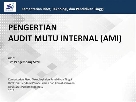 Pdf Pengertian Audit Mutu Internal Ami Bpm Unnes Ac Id File