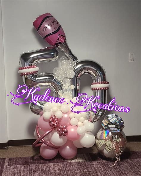 50th Balloon Bouquet | Balloons, 50 balloons, Balloon bouquet