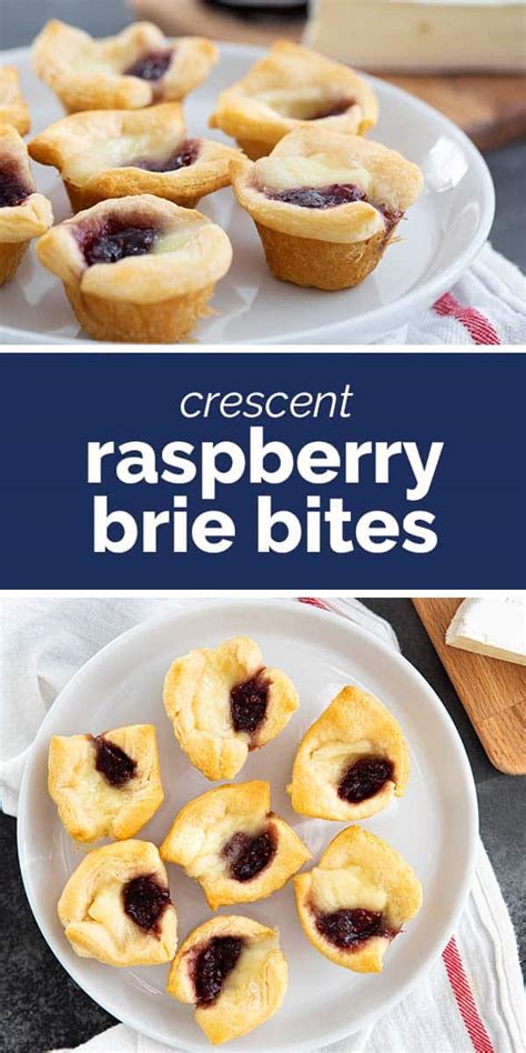 Easy Crescent Raspberry Brie Bites Taste And Tell