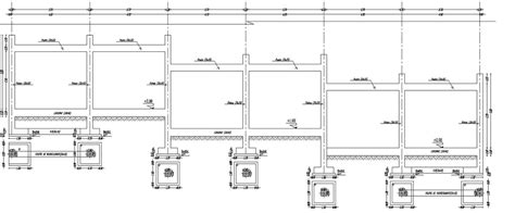 Footing Details Of Boundary Wall In Detail AutoCAD 2D Drawing CAD File