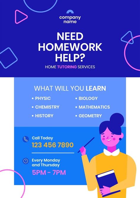 Free Tutoring Services Poster Templates To Edit Wepik