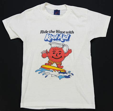 Rare Vintage Sneakers Ride The Wave With Kool Aid Man T Shirt 80s