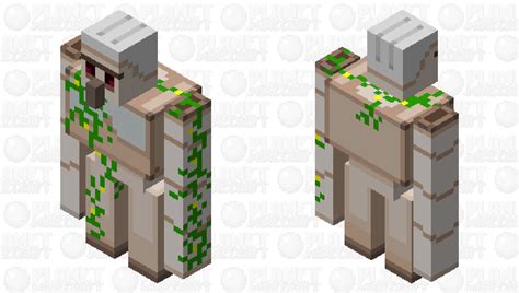 New Iron Golem No Shadingvines Minecraft Mob Skin