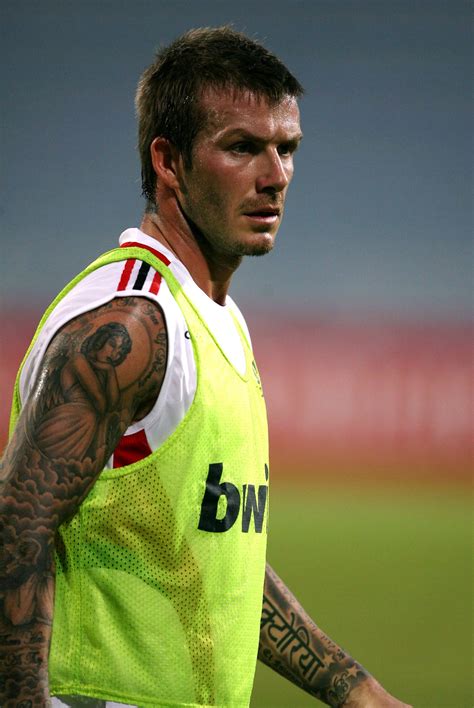 Photos Of David Beckham Playing Football In Dubai With Ac Milan