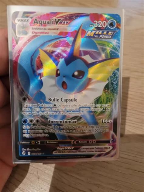 Carte Pokemon Aquali Vmax Eb Volution C Leste Display Blister