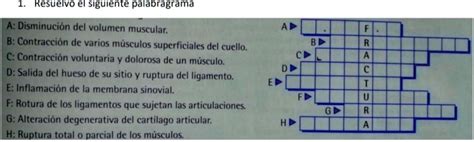 Solved Quién Me Ayuda Con Esto Por Favor Resuelvo El Siguiente Palabragrama A Disminución